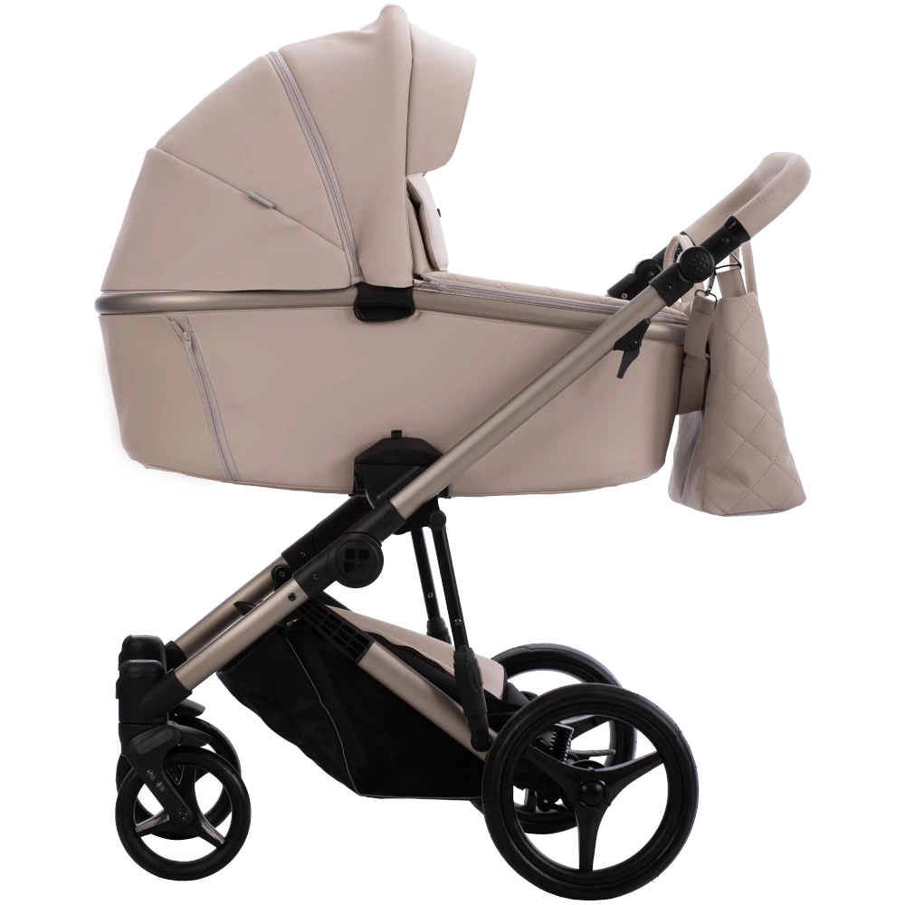 Коляска 2в1 Bebetto LOREN SAND sand 01 (св.бежевая кожа)