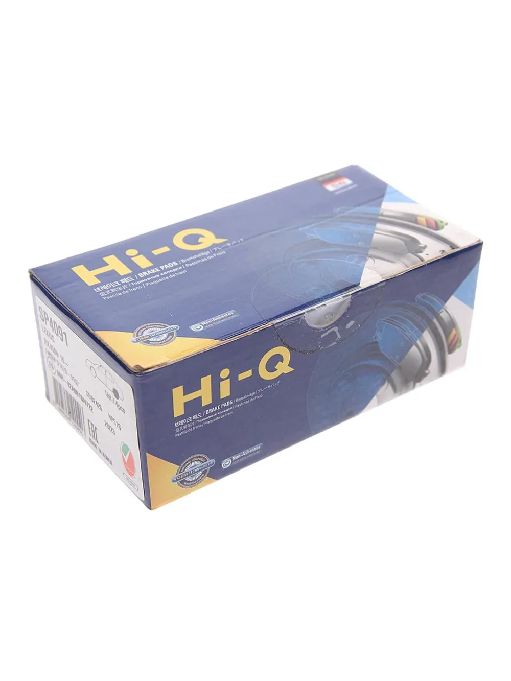 Колодки тормозные LEXUS RX200,RX350 (15-) задние (4шт.) SANGSIN