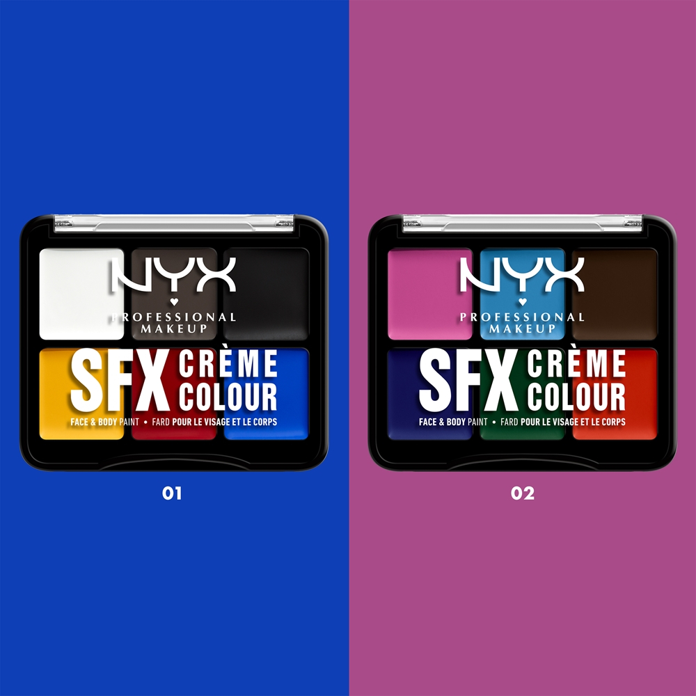 NYX Professional Makeup Halloween SFX Paints - Палетка многофункциональная для тела и лица оттенок 02 Secondary, 6 g