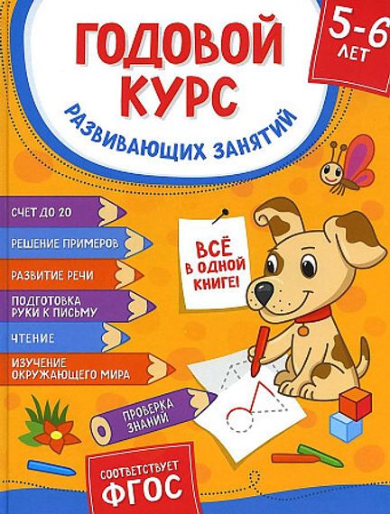 Годовой курс развивающих занятий для детей 5 – 6 лет