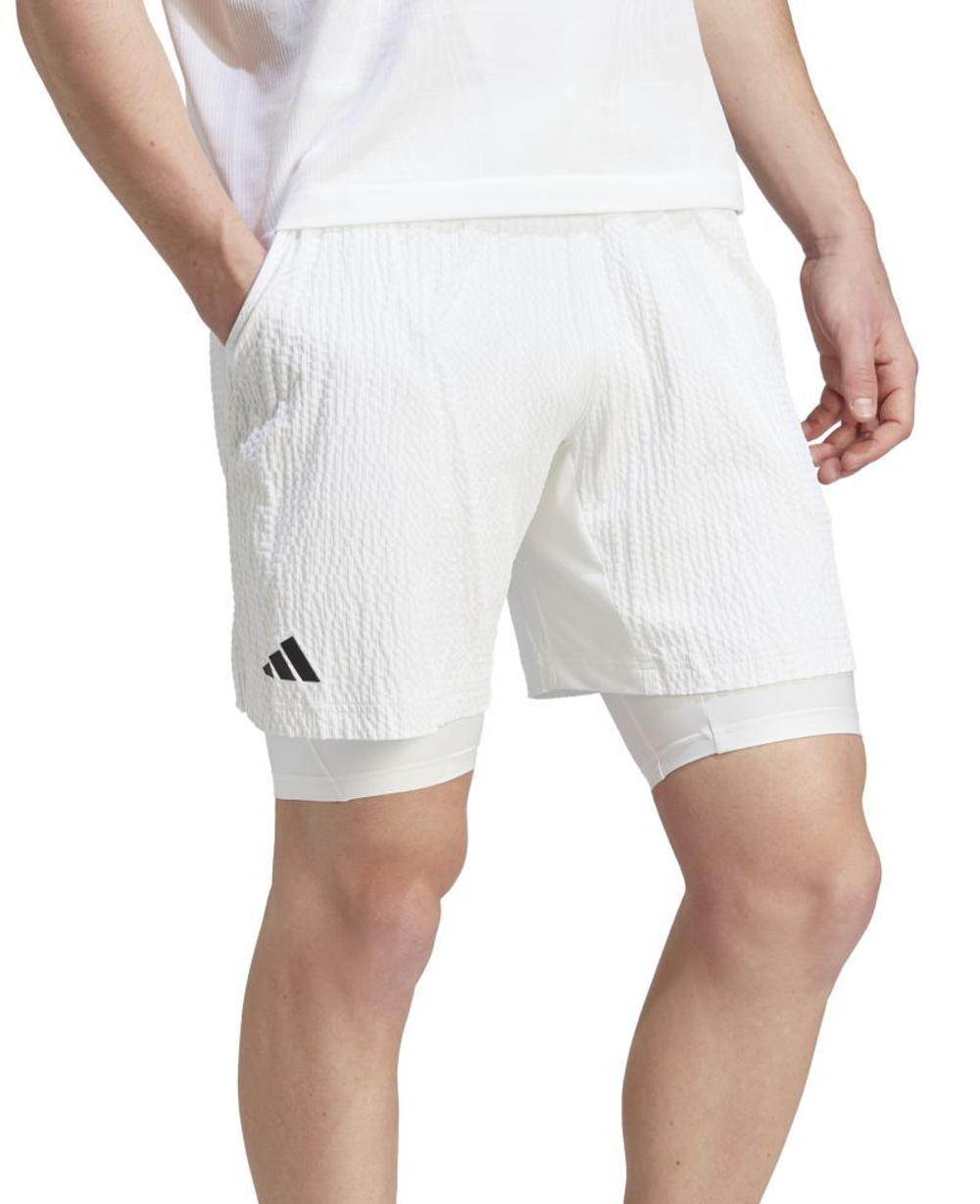 Мужские теннисные шорты Adidas 2in1 Short Pro - белый