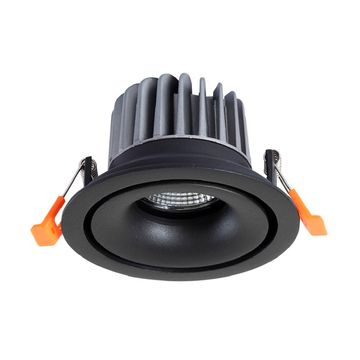Встраиваемый светодиодный светильник 10W CLT 005C108 BL 4000K чёрный Crystal Lux
