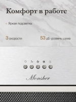 Вытяжка MONSHER AMIE 60 Acier