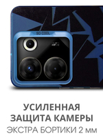 Дизайнерский чехол из пластика для TECNO CAMON 20 PRO 5G (не 4G!) с усиленной защитой камеры и глянцем