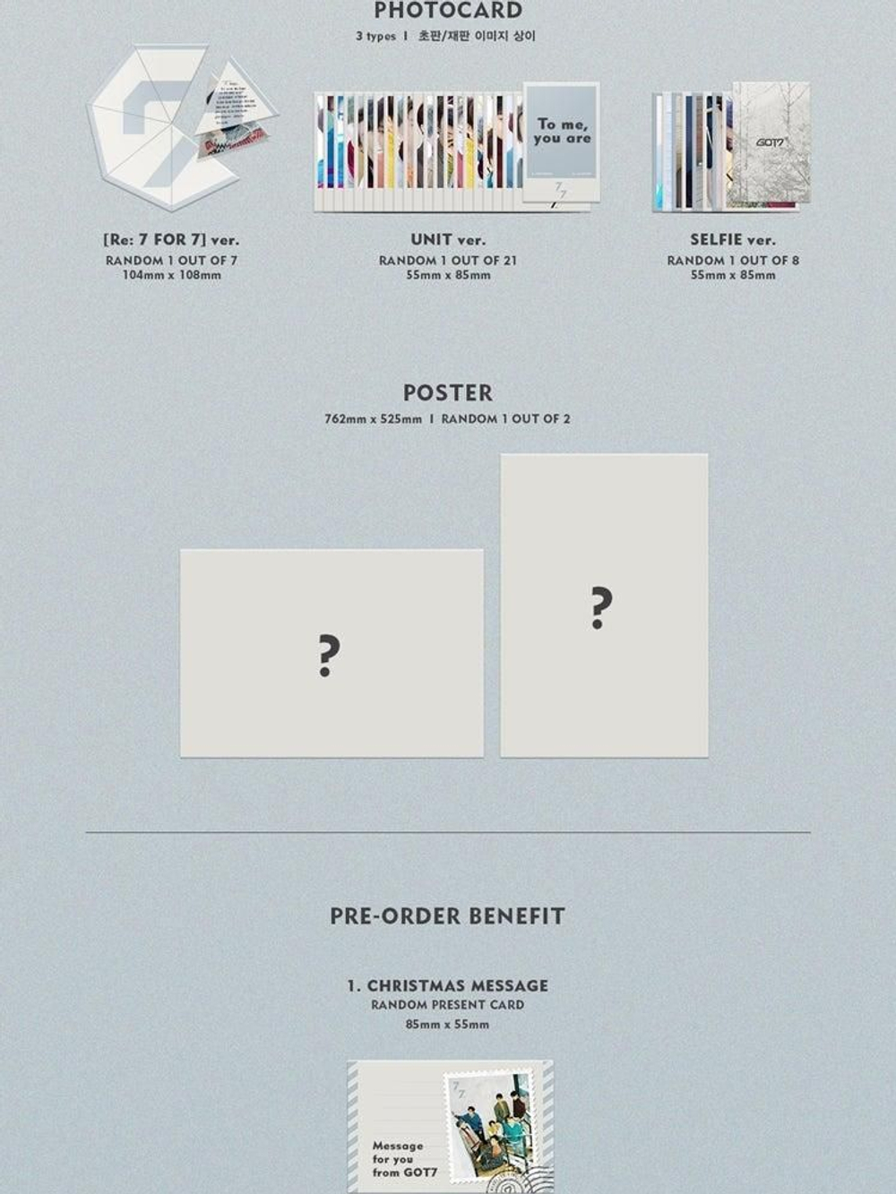 Альбом GOT7 - 7 For 7 Present Edition RANDOM Version