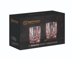 NOBLESSE - Набор низких стаканов 2 шт., розовый, 295мл h=102мм d=82мм