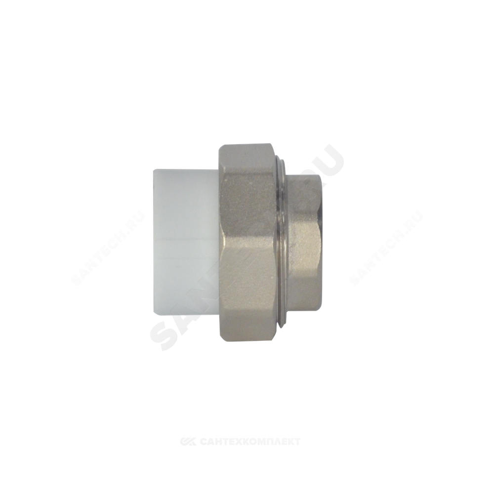 Муфта PP-R комбинированная разъемная белая Дн 32х1 1/4" ВР VALFEX 10155132