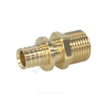 Муфта для PE-X труб аксиальная латунь Дн 25х1/2" НР РОС