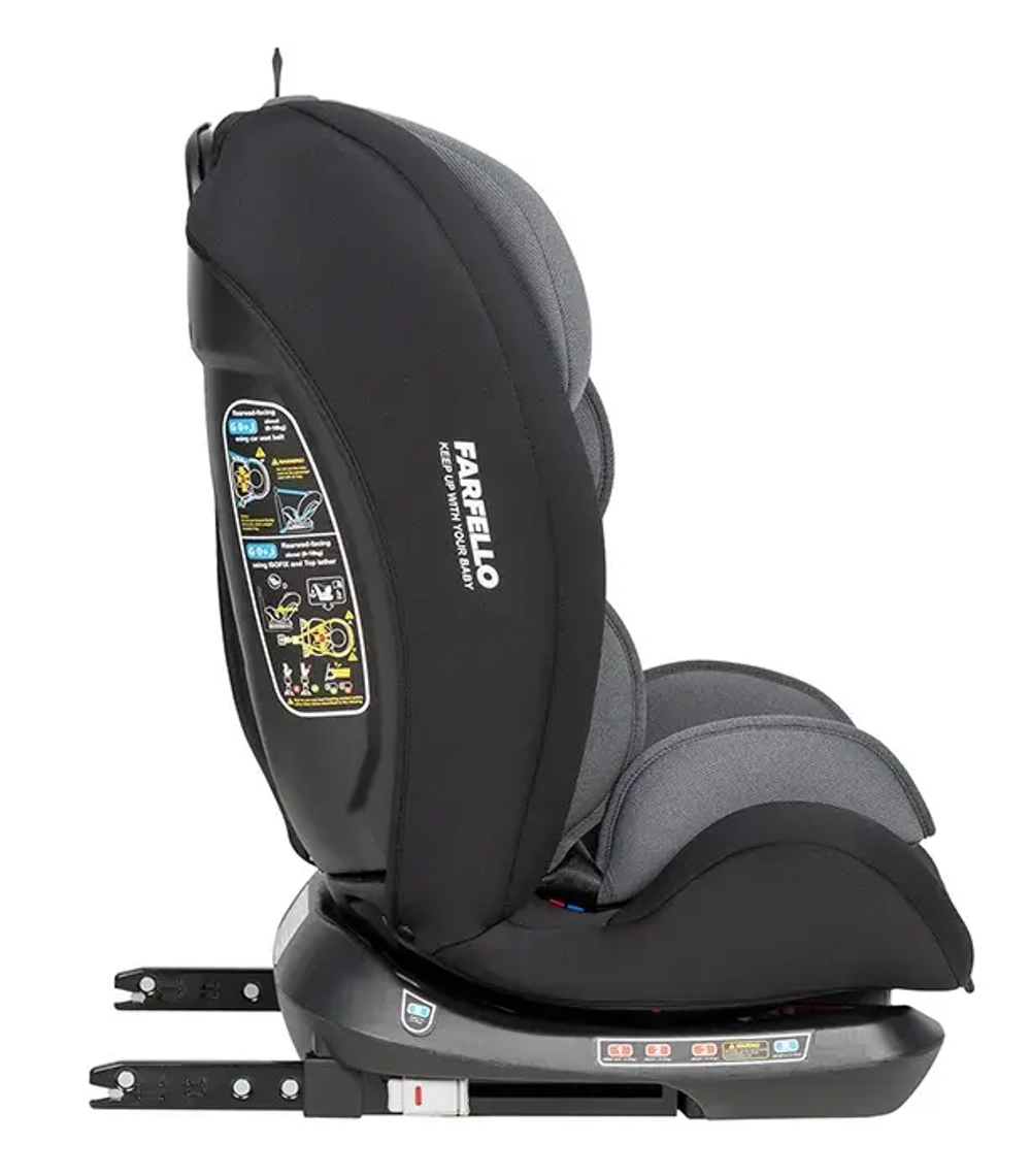 Автокресло детское Le 5 ISOFIX (Black/Grey) серо-чёрный
