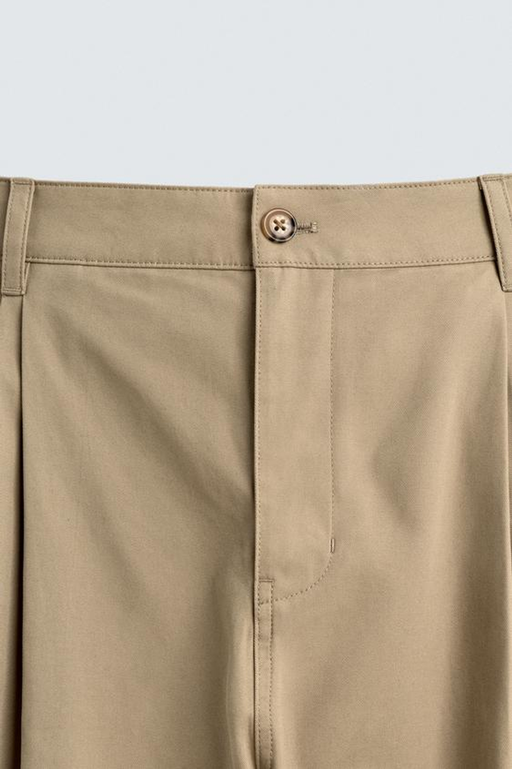 ZARA БРЮКИ ЧИНОС WIDE FIT, РЫЖЕВАТО-КОРИЧНЕВЫЙ