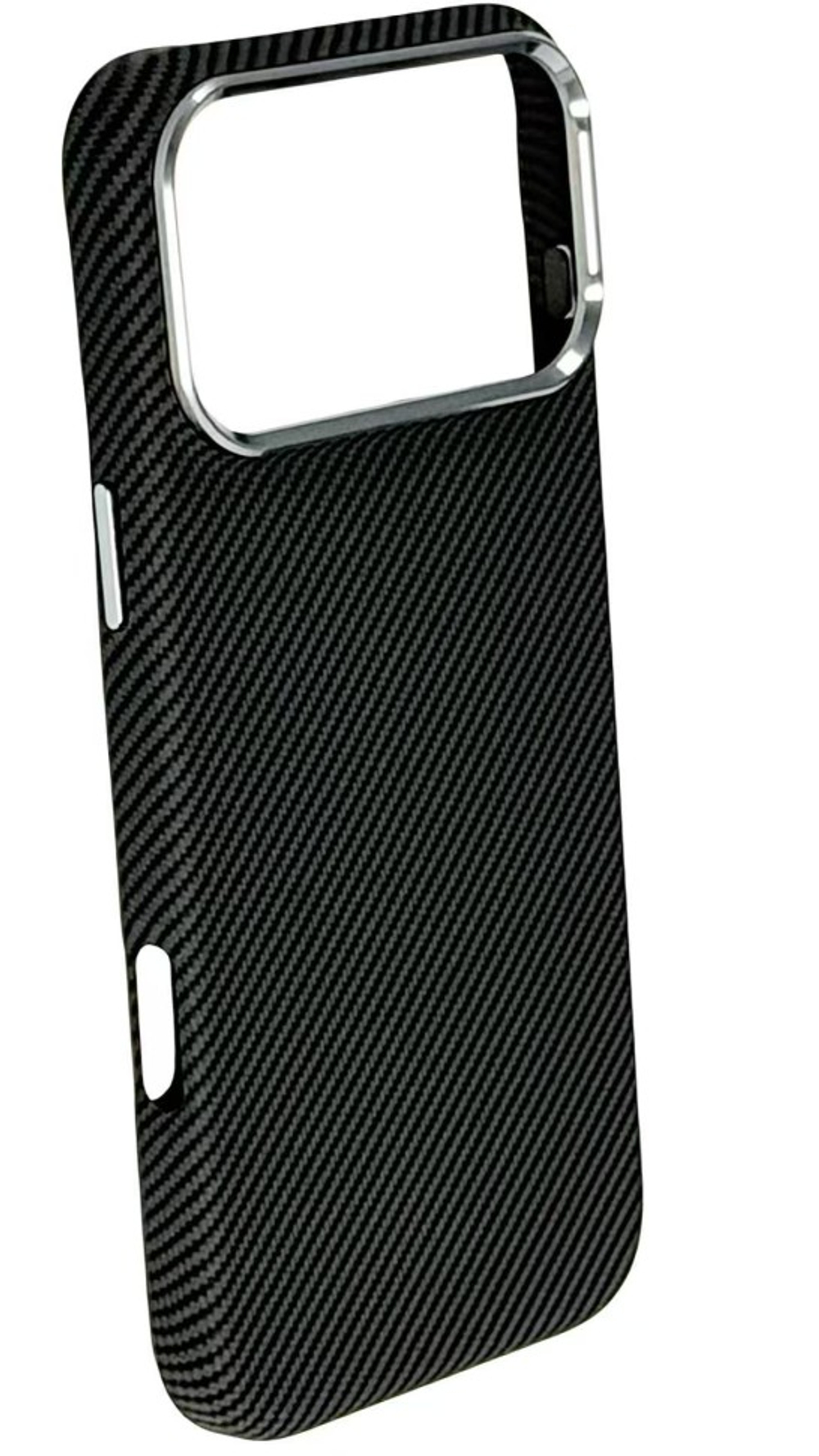 Накладка для i-Phone 17 Pro Max J-Case Carbon Fiber черный
