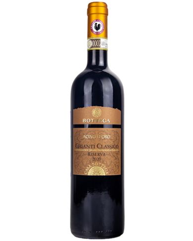 Вино Bottega Красное Сухое Ачино Д’Оро Кьянти Классико Рисерва 2020 г.у. 13,5%, 0,75 л, Италия
