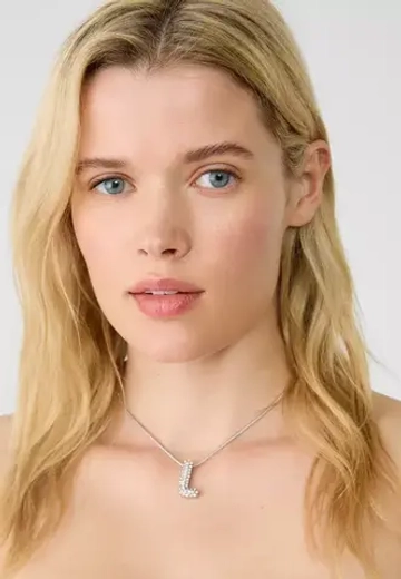 STRADIVARIUS Ожерелье с инициалами из горного хрусталя, серый