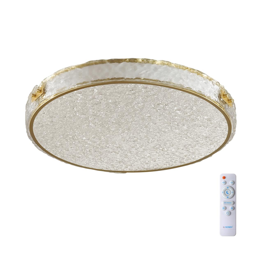 7722/65L PIKO LED SN 564 Светильник металл/пластик/стекло/белый/золотой LED 65Вт 3000-6000K D470 IP20 пульт ДУ FELICE