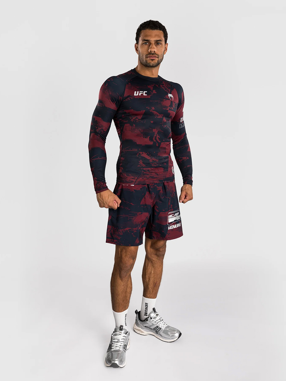 Рашгард Venum UFC Zenith Fight Week Navy Blue/Burgundy/Silver L/S