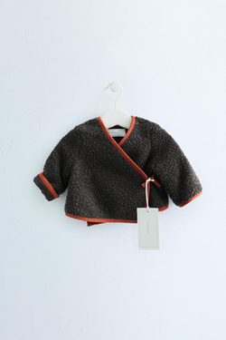 ZARA TIMELESS — ПАЛЬТО MANTECO ИЗ ОВЕЧЬЕЙ ШЕРСТИ, СЕРО-КОРИЧНЕВЫЙ