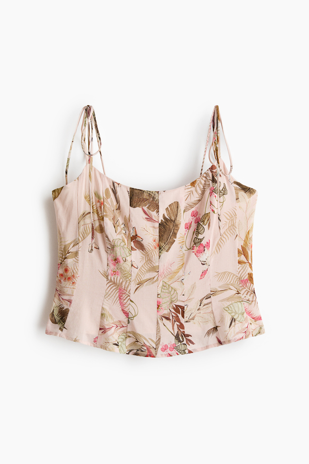 Короткий топ с завязывающимися бретелями - H&M