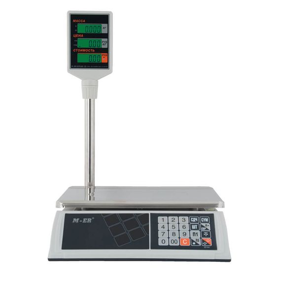 Торговые настольные весы M-ER 327 ACP "Ceed" LCD Белые