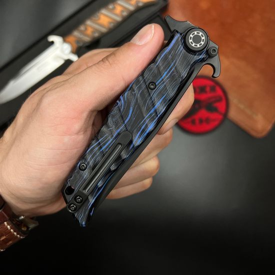 Нож складной НОКС Финка-М - рукоять G10, клинок нитрид титана, сталь D2
