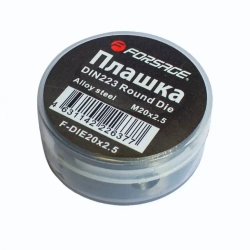 Плашка M20x2.5, в пластиковом футляре Forsage F-DIE20x2.5