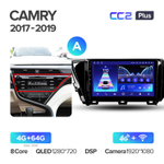 Teyes CC2 Plus 10,2" для Toyota Camry 8 2017-2020