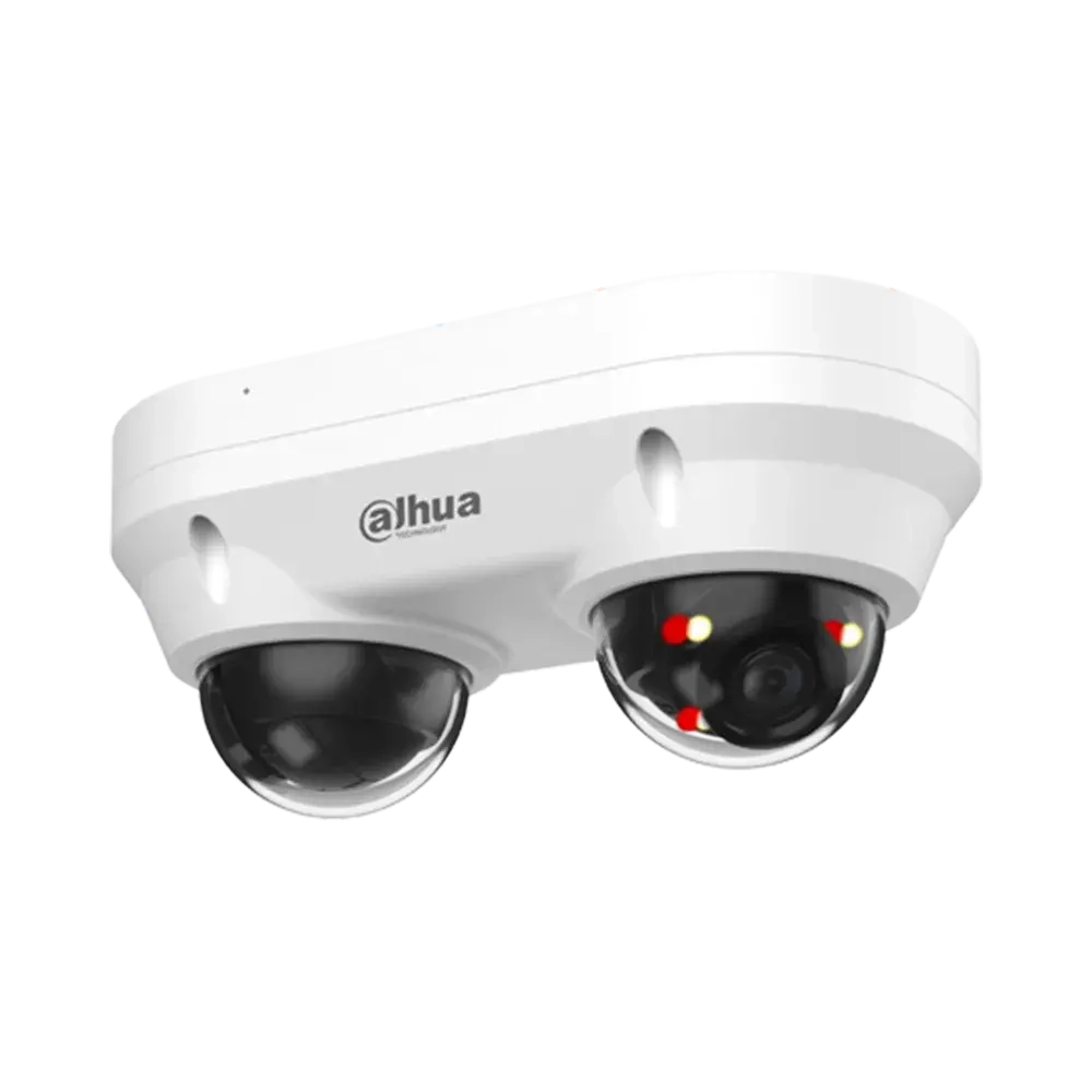 2х IP-камера видеонаблюдения уличная купольная с ИИ Dahua DH-IPC-HDBW2449FP-AS-E2-IL-0280B