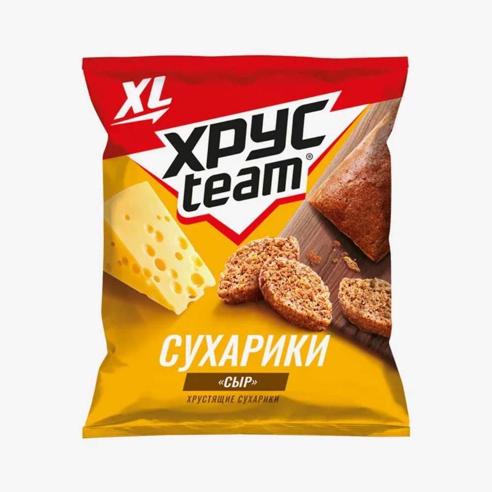 Сухарики Хрусteam XL Сыр 95 гр