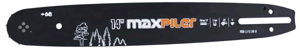 Шина для бензопил (350мм/14'',3/8'',1,3мм,52 зв.(Partner.Poulan 14'') MXGB-1,3-52-3/8-14