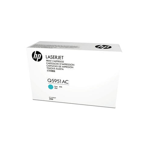 Картридж с тонером HP Q5951AC Cyn Contr LJ, 10000 страниц, голубой, 1 шт.