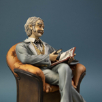 Фарфоровая мануфактура Capodimonte «Вечер за книгой»