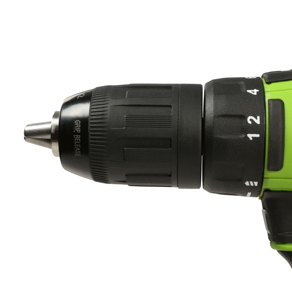 Аккумуляторная ударная дрель шуруповерт Greenworks GD24DD60K2, 3704107UA, 24v, АКБ 2 А·ч и ЗУ в кейсе