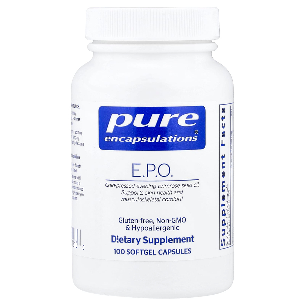 Pure Encapsulations, EPO, 100 капсул (500 мг в 1 капсуле)