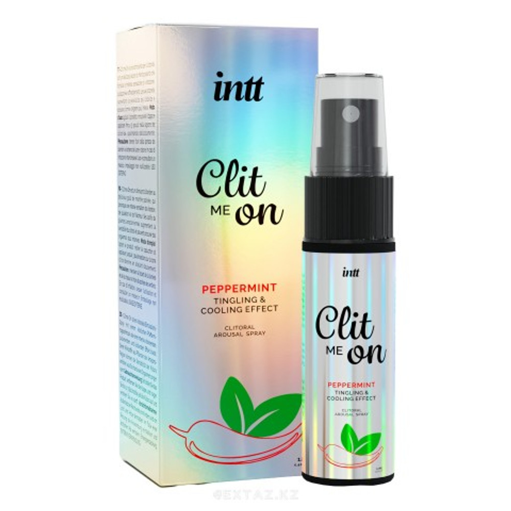 Охлаждающий жидкий вибратор для клитора с мятным вкусом Intt Clit Me On Peppermint 12 мл.