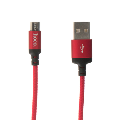 Кабель HOCO X14 USB-microUSB 2A 2м Nylon Red