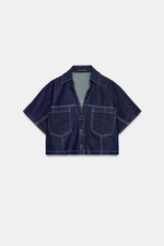 Z1975 Комплект из короткой джинсовой рубашки - ZARA