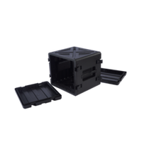 Ударопрочный пластиковый Рэковый кейс 10 юнитов KZCASE@RACK10U