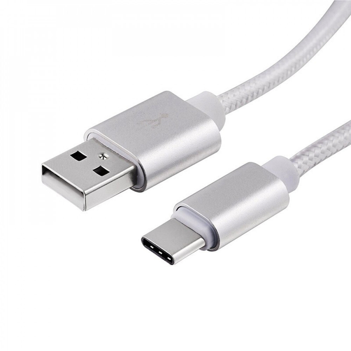 Кабель USB - Type-C, 1 м, белый