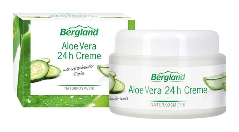 Крем с алоэ вера 24 часа Bergland, 50 мл
