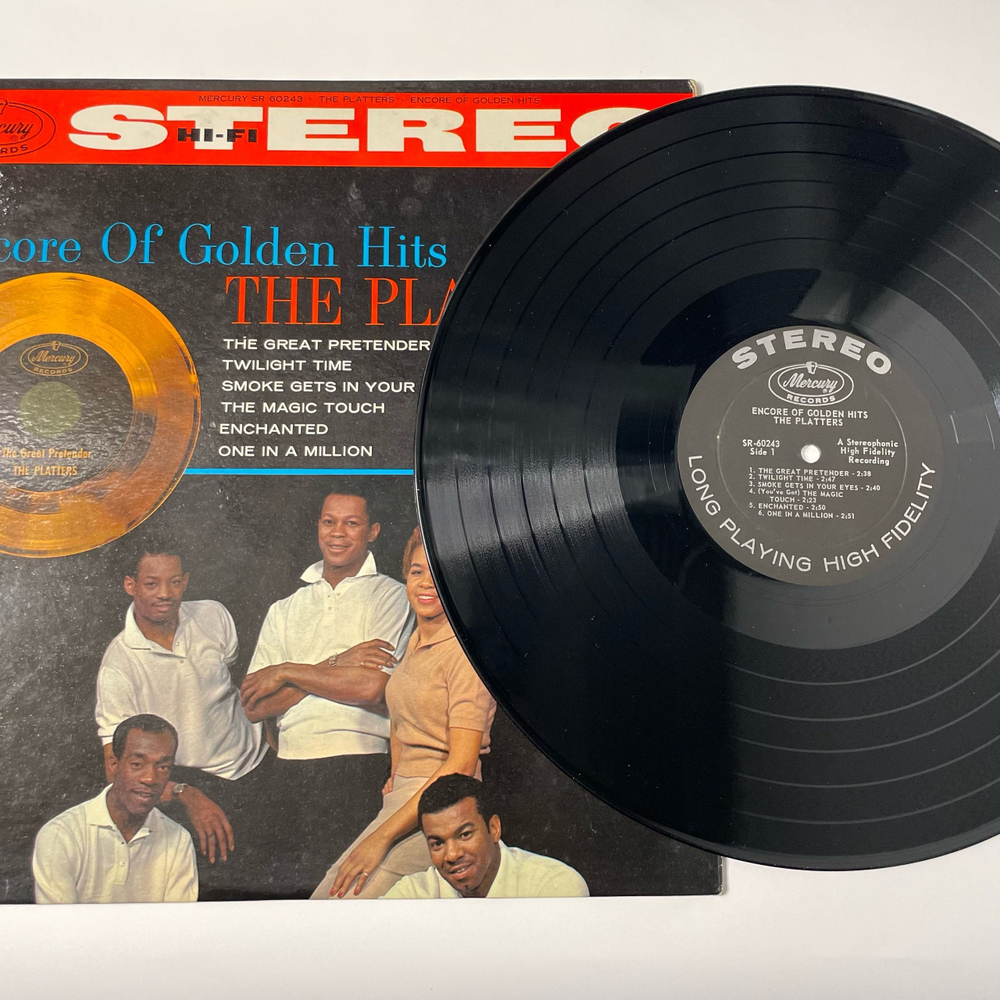 Винтажная виниловая пластинка LP The Platters Encore Of Golden Hits (США 1960)