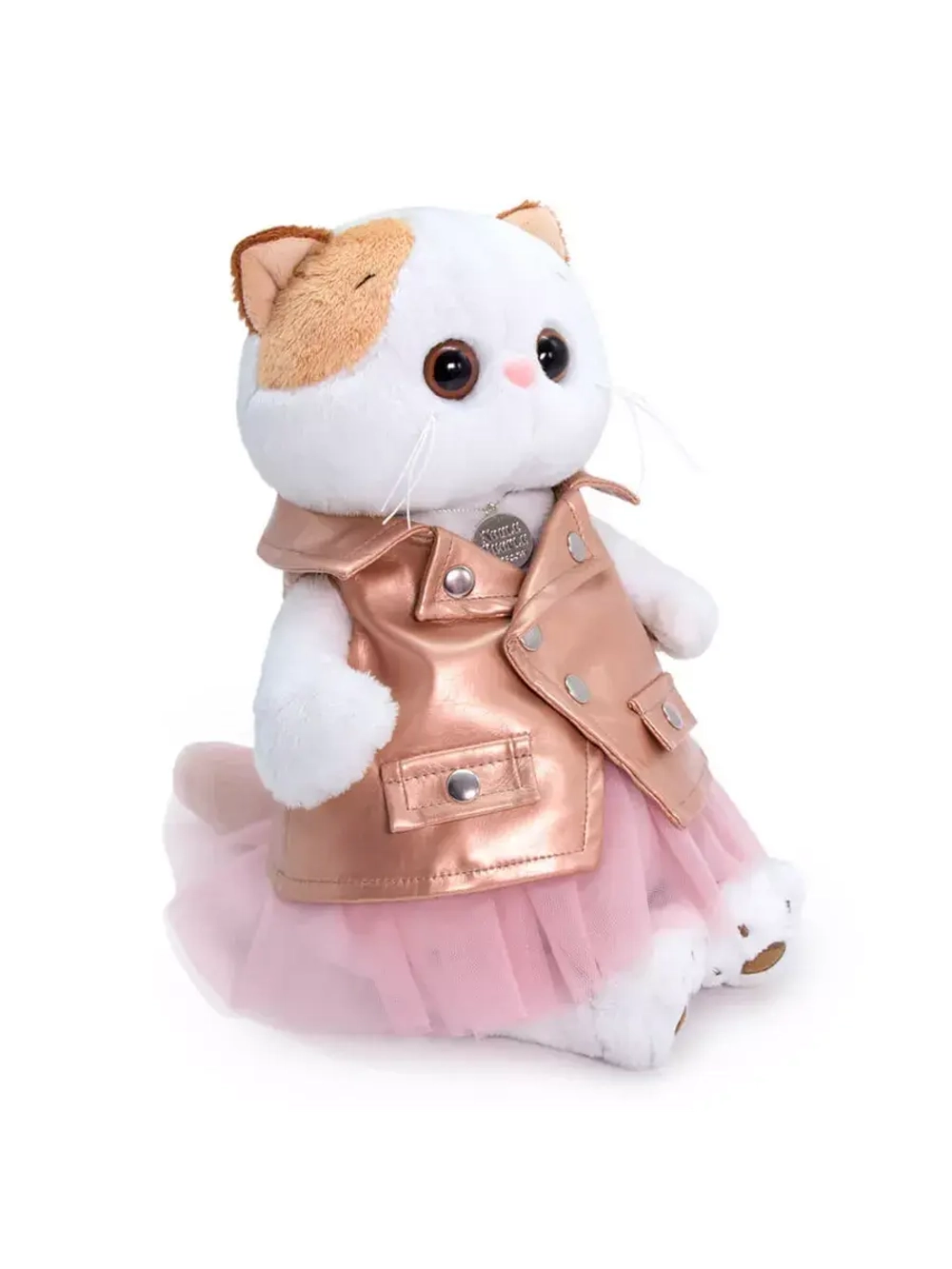 Мягкая игрушка Кошечка Ли Ли в юбке и жилетке 24 см LK24-046