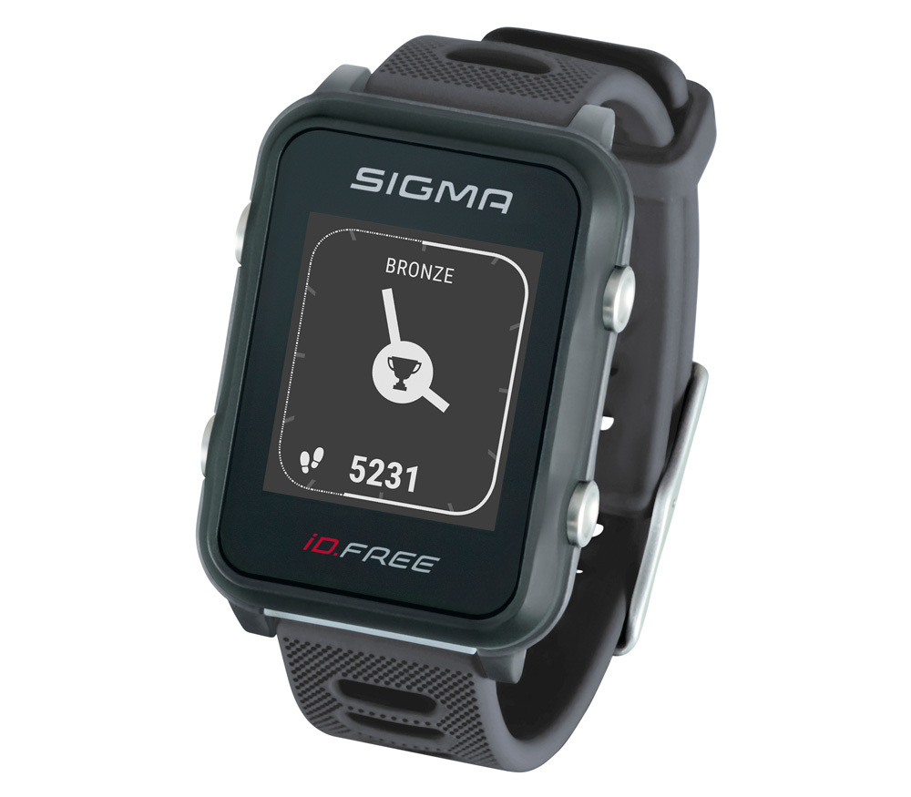 Мультиспортивные часы SIGMA ID.FREE GRAY 24100, черн./сер., часы c GPS,