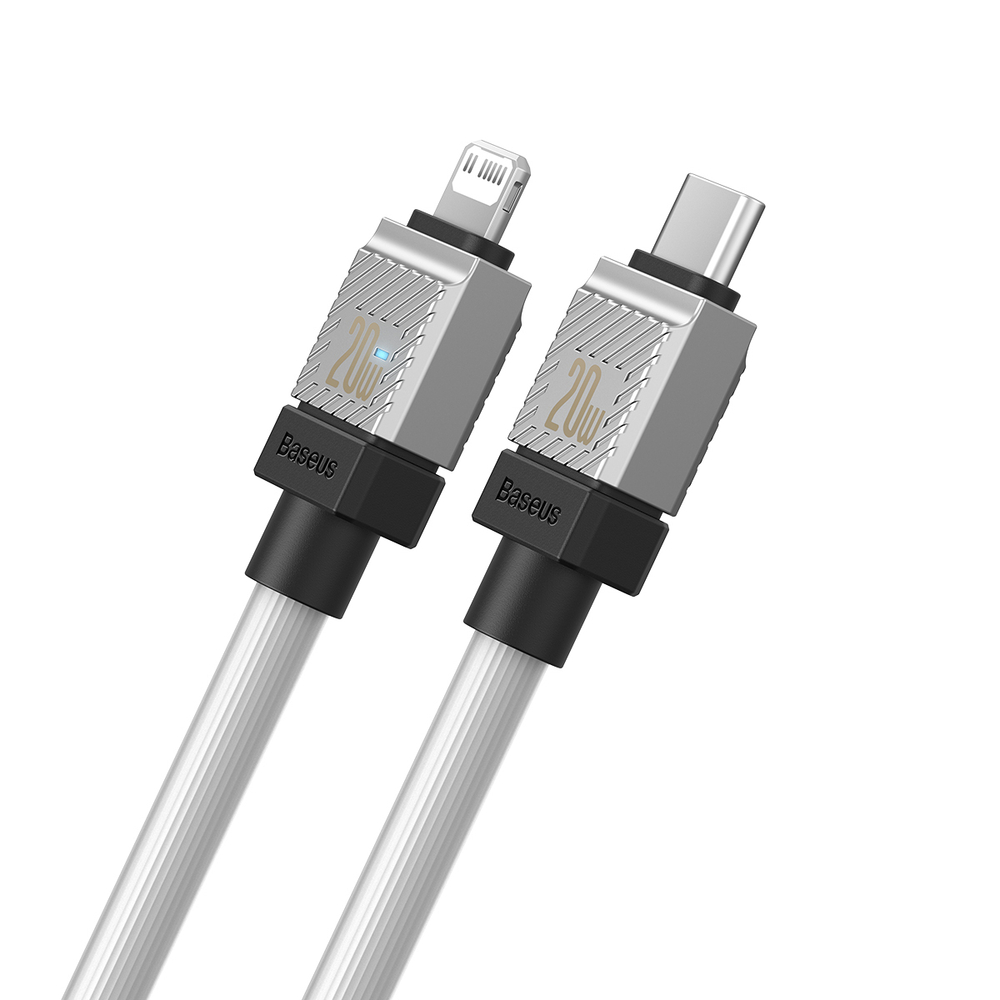 USB-C - Lightning Кабель Baseus CoolPlay Charging+Data 20W 1m - White