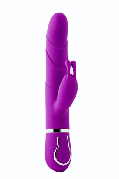 Фиолетовый вибратор-кролик FLORAL FANTASY с ушками - 22 см. (Цвет: фиолетовый)
