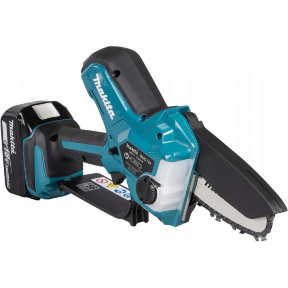 Пила цепная аккумуляторная Makita DUC101SF 320Вт шины:4"(10cm), 1 аккум. 3Ач ЗУ
