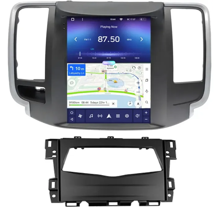 Магнитола для Nissan Teana J32 2008-2013 (ШГУ монохром) - Teyes TPRO 2 монитор 9.7" QLED в стиле "Тесла" на Android 10, Быстрая, 4G SIM-слот