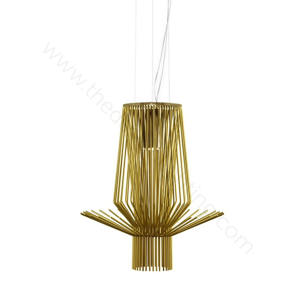 Pendant design lamp  Allegretto Assai by Foscarini (Gold)