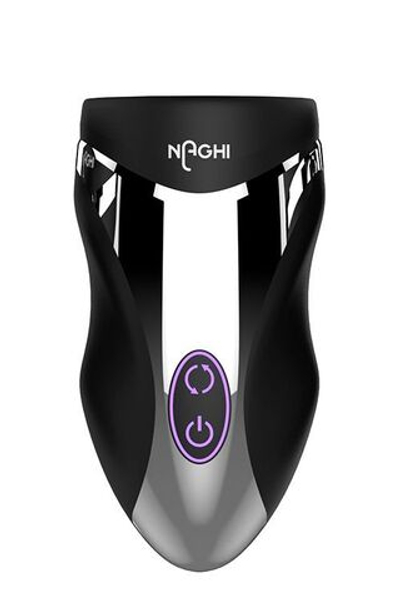 Черный вибромастурбатор NO.29 RECHARGEABLE PENIS HEAD VIBE (Цвет: черный)