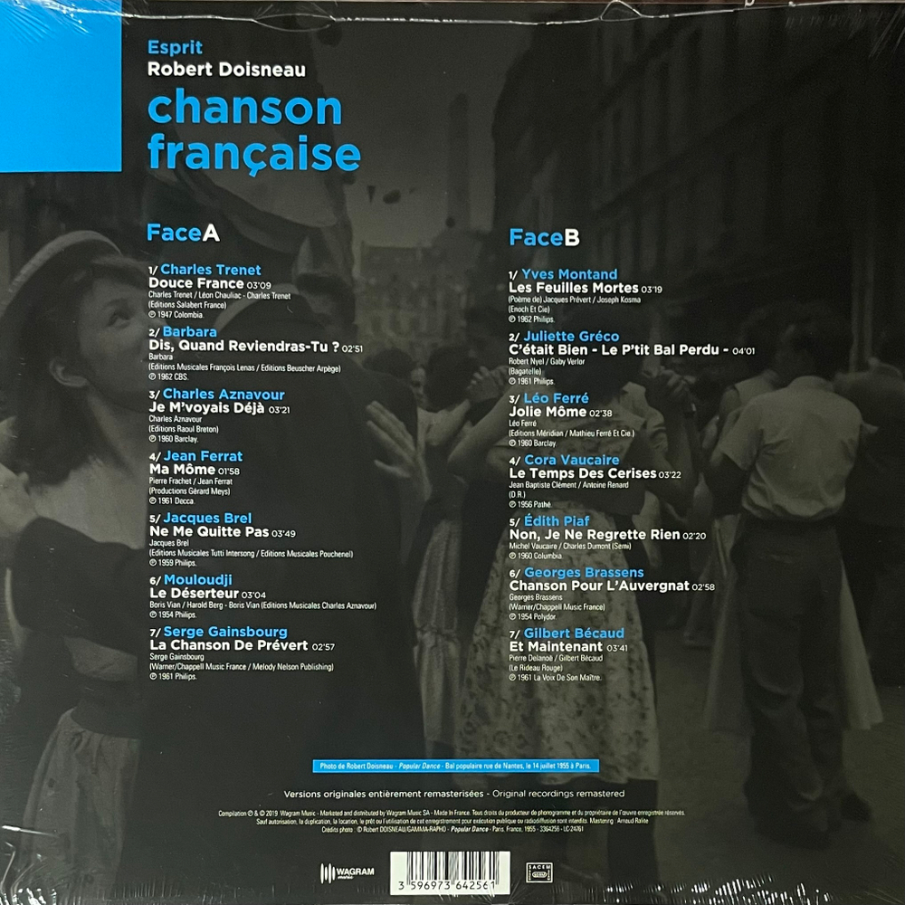 Сборник Chanson Francaise (Франция 2019г.) Blue