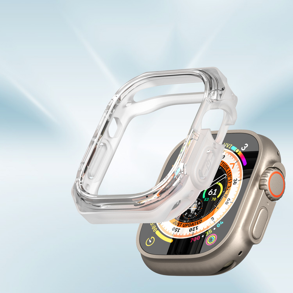 Чехол-бампер прозрачный от Dux Ducis для часов Apple Watch Ultra 1 и 2, 49мм, Tamo Series Case