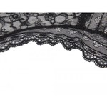 Трусики бразилиана Floral Lace, черные, XS-S